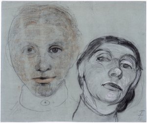 Två huvuden av Paula Modersohn-Becker