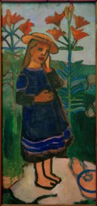 Elsbeth mellan eldliljor av Paula Modersohn Becker