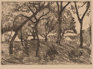 Landskap med träd av Paula Modersohn Becker