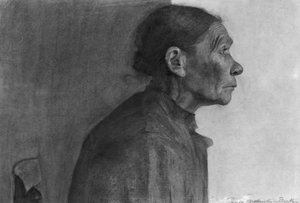 Porträtt av en bondkvinna, 1898-99 av Paula Modersohn Becker