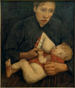 Ammande mamma av Paula Modersohn Becker