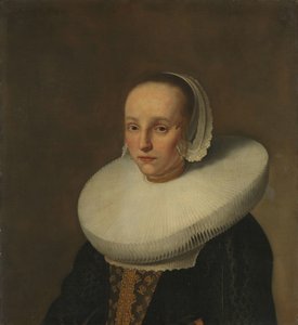Porträtt av Anna van der Does (1609-1650) av Paulus Hennekyn