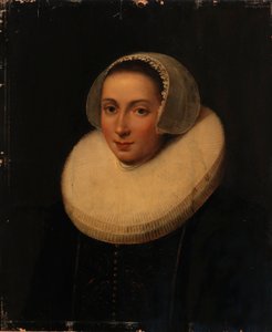 Porträtt av en dam av Paulus Moreelse