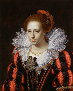 Porträtt av en ung dam, ca. 1620.