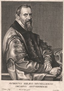 Aubertus Mireus från Bryssel, dekanus i Antwerpen av Paulus Pontius