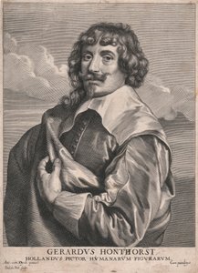 Gerardus Honthorst, holländsk målare av mänskliga figurer av Paulus Pontius