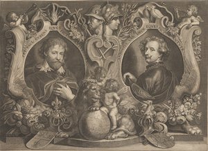 Paulus Pontius - Antonius Van Dyck Eques och Peter Paul Rubens Eques - Google Art Project av Paulus Pontius