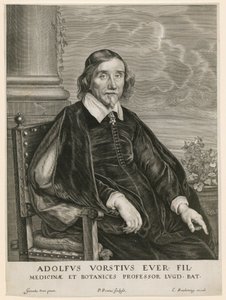Porträtt av Adolph Vorst, professor i Leiden av Paulus Pontius