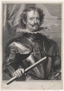 Porträtt av Diego Felipez de Guzmán, markis av Leganés av Paulus Pontius