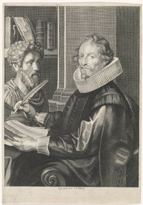 Porträtt av Jan-Gaspar Gevartius av Paulus Pontius
