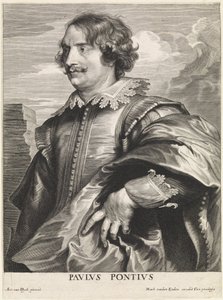 Porträtt av gravören Paulus Pontius av Paulus Pontius