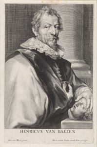 Porträtt av målaren Hendrik van Balen (I) av Paulus Pontius