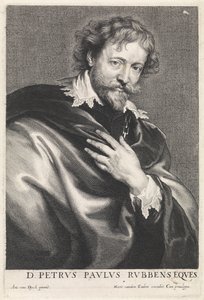 Porträtt av målaren Peter Paul Rubens av Paulus Pontius