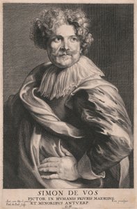 Simon de Vos, målare av stora och små mänskliga figurer, Antwerpen av Paulus Pontius