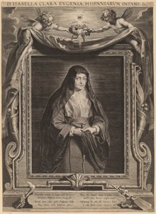 Isabella Clara Eugenia, Infanta av Spanien av Paulus Pontius, after Sir Peter Paul Rubens
