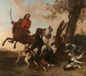 Bärenjagd. 1649 av Paulus Potter