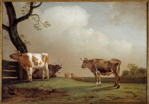 Ängen En flock kor i en pre. Målning av Paul Potter (1625-1654) 1652 Sön. 0,84x1,21 m