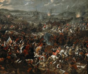 Slaget vid Wien den 12 september 1683, ca 1683-84 (olja på duk) av Pauwel Casteels