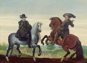 Maurits (1567-1625) och Frederik Hendrik (1584-1647) av Nassau, furstar av Orange