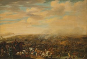 Prins Maurice i slaget vid Nieuwpoort den 2 juli 1600