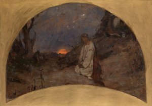 Agony in the Garden-skiss för St Volodymyrs-katedralen i Kiev, 1886
