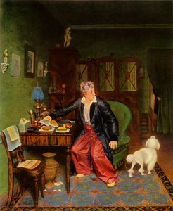 En aristokrat tar frukost, eller silke på magen och ingenting inuti, 1849-1850, 1965.