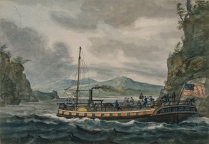 Ångbåtsfärd på Hudsonfloden, 1811-ca.1813.