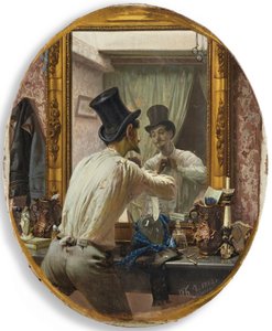 Fransman gör sig redo för bal populaire, 1863. av Pavel Petrovich Chistyakov