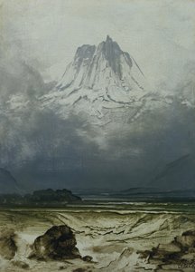 Landskapsstudie, Nordnorge (olja på panel)