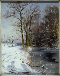 Solig vinterdag av Peder Monsted