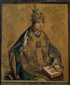 le Pape Gregoire Ier le Grand - Saint Gregory the Great - Berruguete, Pedro (1450-1503) - ca. 1495 - Olja på trä - 85,5x70 - Kataloniens nationalmuseum för konst, Barcelona av Pedro Berruguete