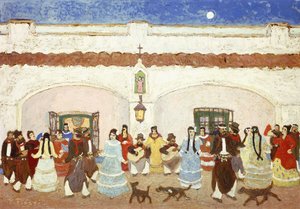 Dans på uteplatsen; Baile en el Patio