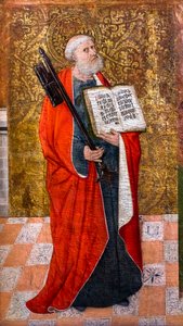 Sankt Petrus (tempera på trä)
