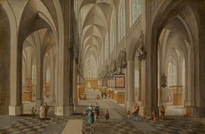 Antwerpens katedral, ca. 16501655. av Peeter Neeffs the Elder