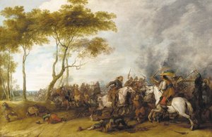En kavalleristrid av Peeter Snayers