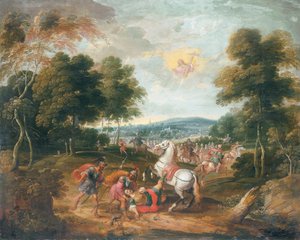 The Conversion of Saint Paul (olja på koppar) av Peeter Snayers