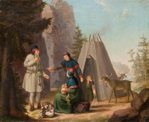 The Costumes of the Lapponians, c.1800 (olja på duk) av Pehr Hilleström