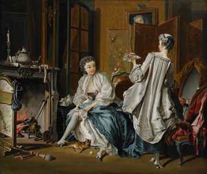 Morgontoalett Efter François Boucher av Pehr Hilleström