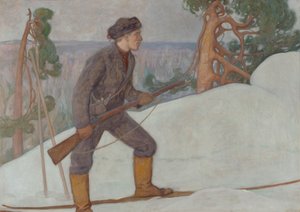 Lodjursjägaren av Pekka Halonen