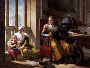 Newtons upptäckt av ljusets brytning, 1827.