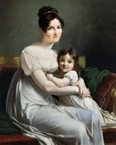 Kvinna och barn (olja på duk)