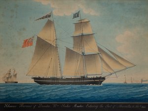 Skonaren Hermes från Dundee kommer in i Marseille av Pelligure Pelligure