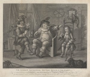 Sir Andrew Aguecheek, Sir Toby Belch and the Clown - "Twelfth Night", akt II, Scene III