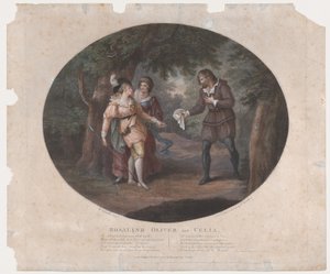 Rosalind, Oliver och Celia Shakespeare, As You Like It, Akt 4, Scene 6, 1791., 1791.