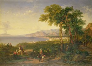 Salernobukten, ca 1820-30 (olja på duk)