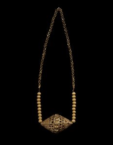Halsband, c. 1900 (guld) av People Fulani