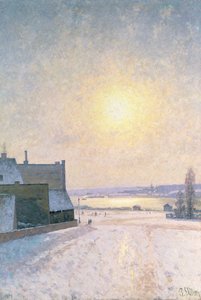 Sol och snö, scen från Stockholm av Per Ekstrom