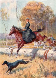 Kängurujakt (färg litho)