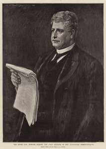 Edmund Barton, den första premiärministern i det australiska samväldet.