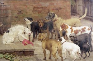 Hunden med sin herres middag, 1892